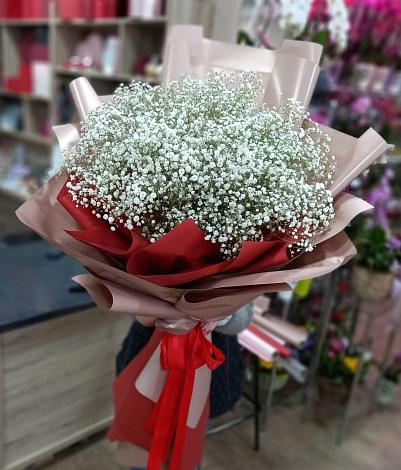 Букет цветов из: Гипсофила в Усть-Ордынске
