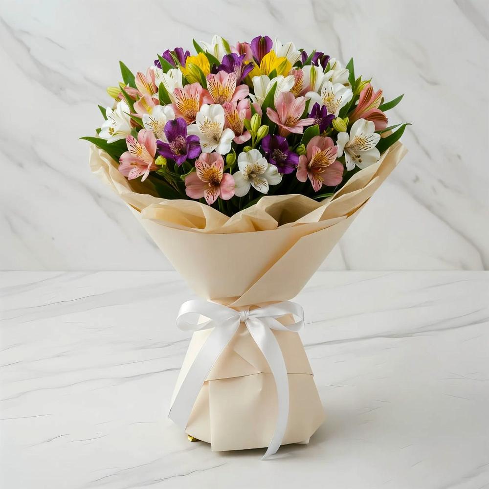 Букет цветов из: Альстромерии в Усть-Ордынске