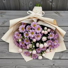 Букет цветов из:  Розы и Хризантемы в Усть-Ордынске