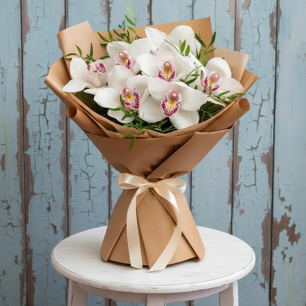 Букет цветов из: Орхидеи и Розы в Усть-Ордынске
