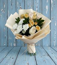 Букет цветов из:  Розы и Хризантемы в Усть-Ордынске