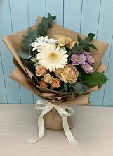 Букет цветов из:  Герберы и Хризантемы в Усть-Ордынске
