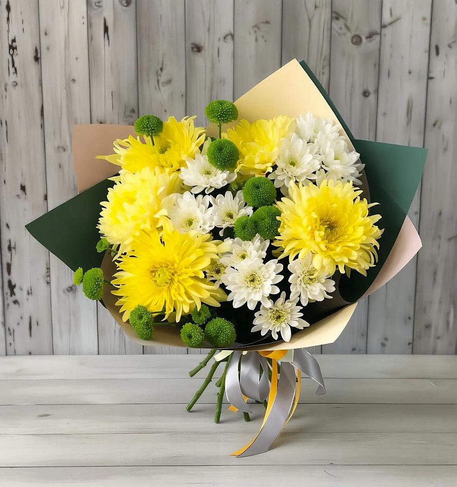 Букет цветов из: Хризантемы в Усть-Ордынске