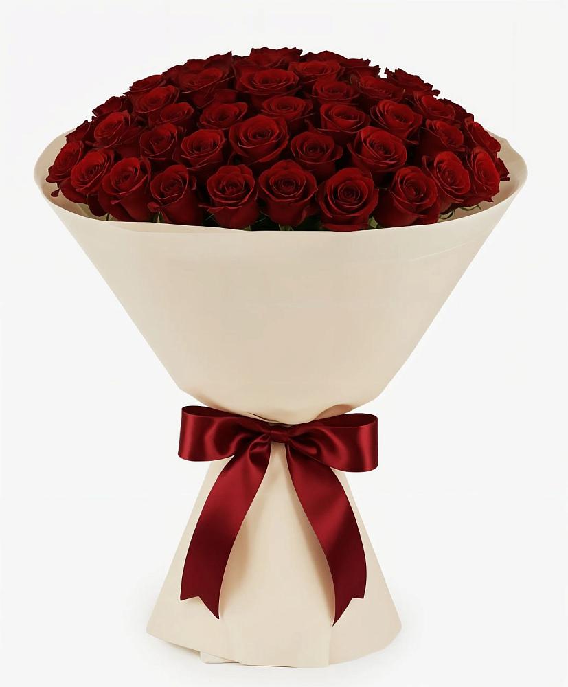 Букет 101 Бордовая роза Блэк Бакарра в Усть-Ордынске