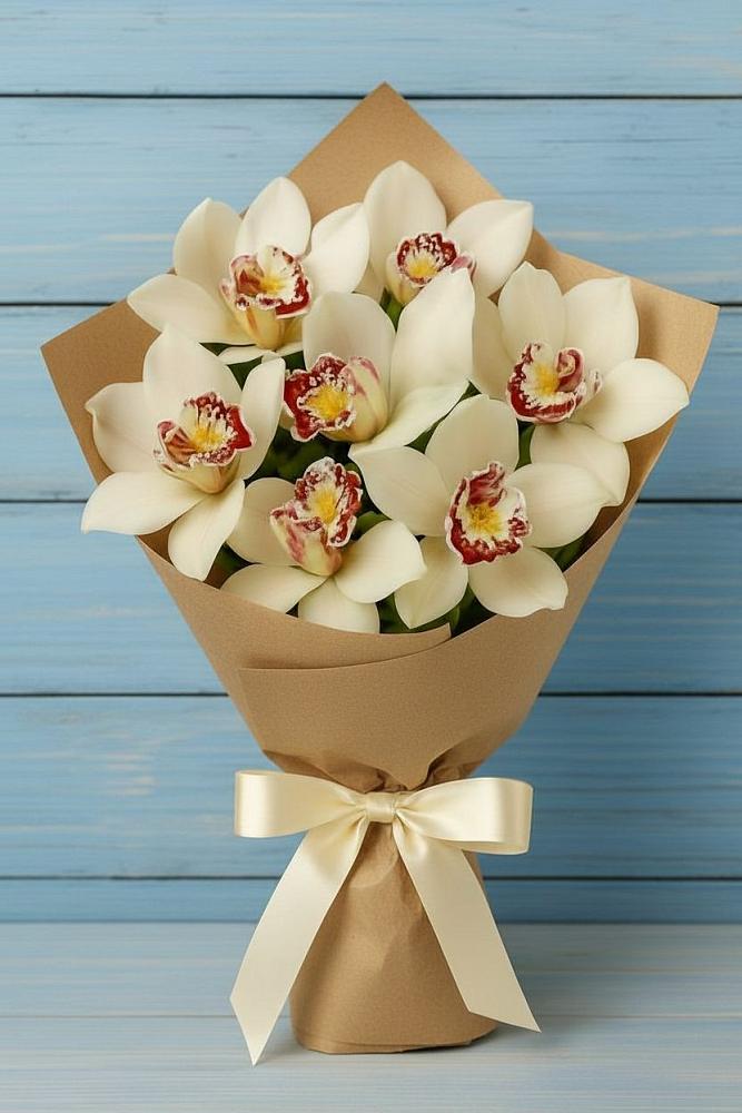 Букет цветов из: Орхидеи и Розы в Усть-Ордынске